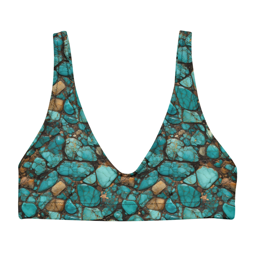 Baha Ranch Yeehaw All Turquoise Bikini Top by Baha Ranch Western Wear - product image 3