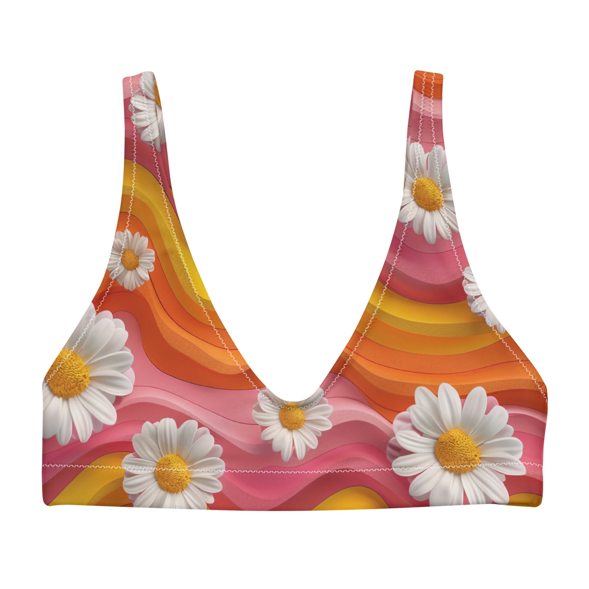 Baha Ranch Yeehaw Groovy Floral Bikini Top by Baha Ranch Western Wear