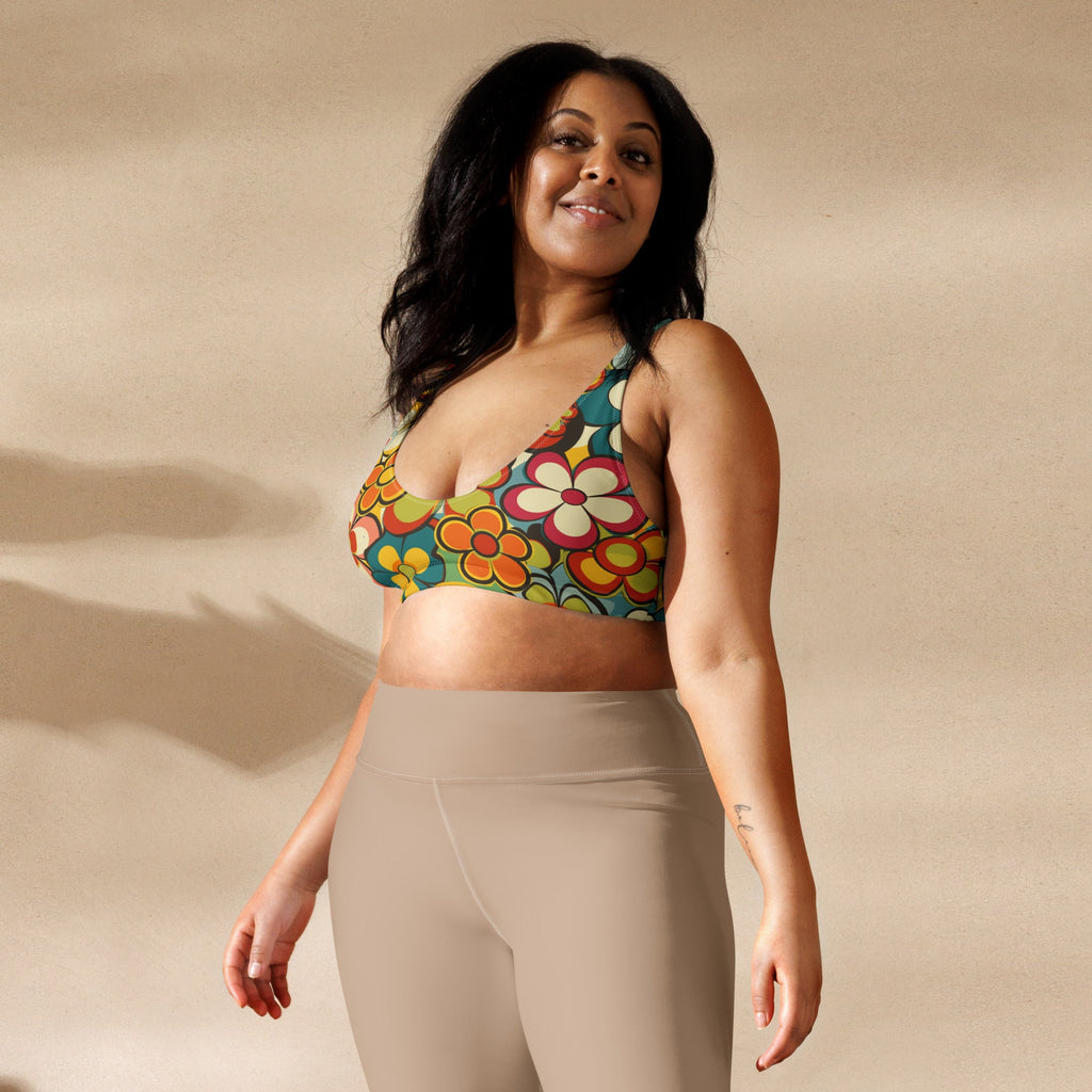 Baha Ranch Yeehaw Woodstock Retro Floral Bikini Top by Baha Ranch Western Wear - product image 2
