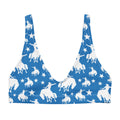 Baha Ranch Yeehaw Blue Rodeo Cowboy Bikini Top by Baha Ranch Western Wear