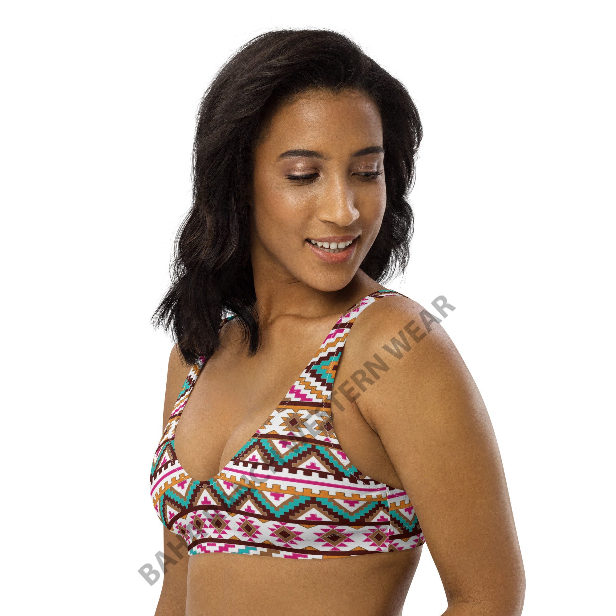 Baha Ranch Yeehaw Multi Aztec Bikini Top by Baha Ranch Western Wear - product image 5