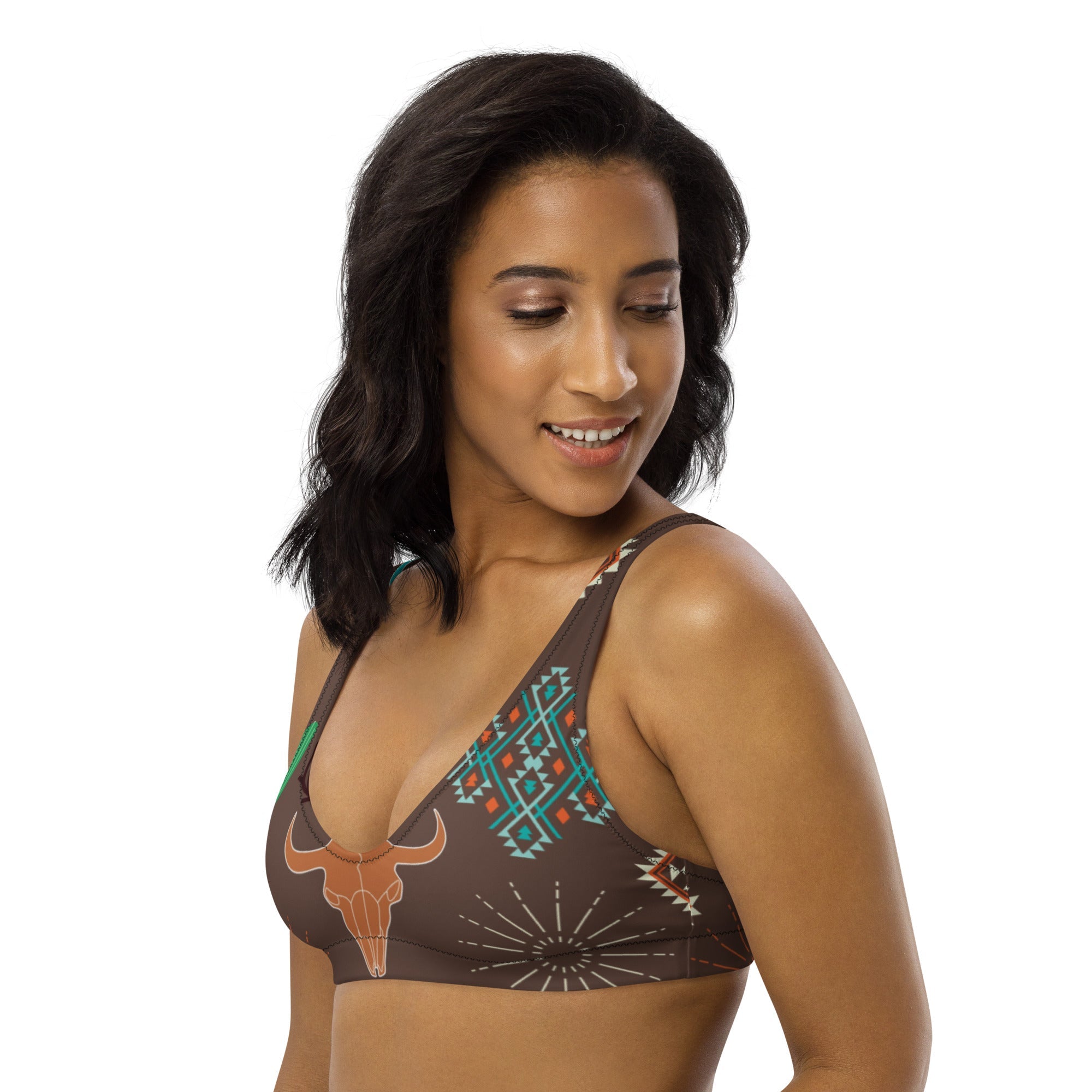Baha Ranch Yeehaw Bullhead Cactus Bikini Top by Baha Ranch Western Wear - product image 2