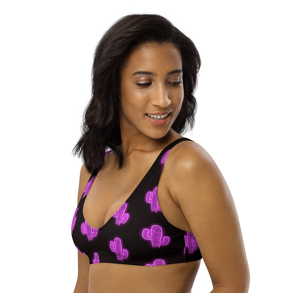 Baha Ranch Yeehaw Purple Neon Cactus Bikini Top by Baha Ranch Western Wear - product image 2