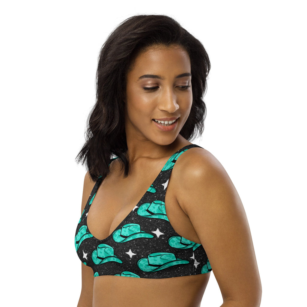 Baha Ranch Yeehaw Turquoise Hat Bikini Top by Baha Ranch Western Wear - product image 2