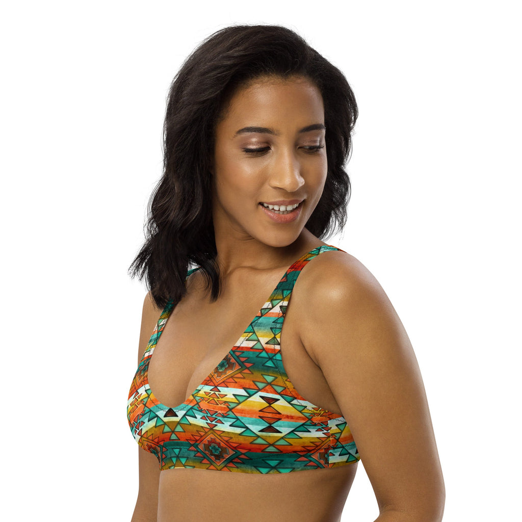 Baha Ranch Yeehaw Mustard Aztec Bikini Top by Baha Ranch Western Wear - product image 2