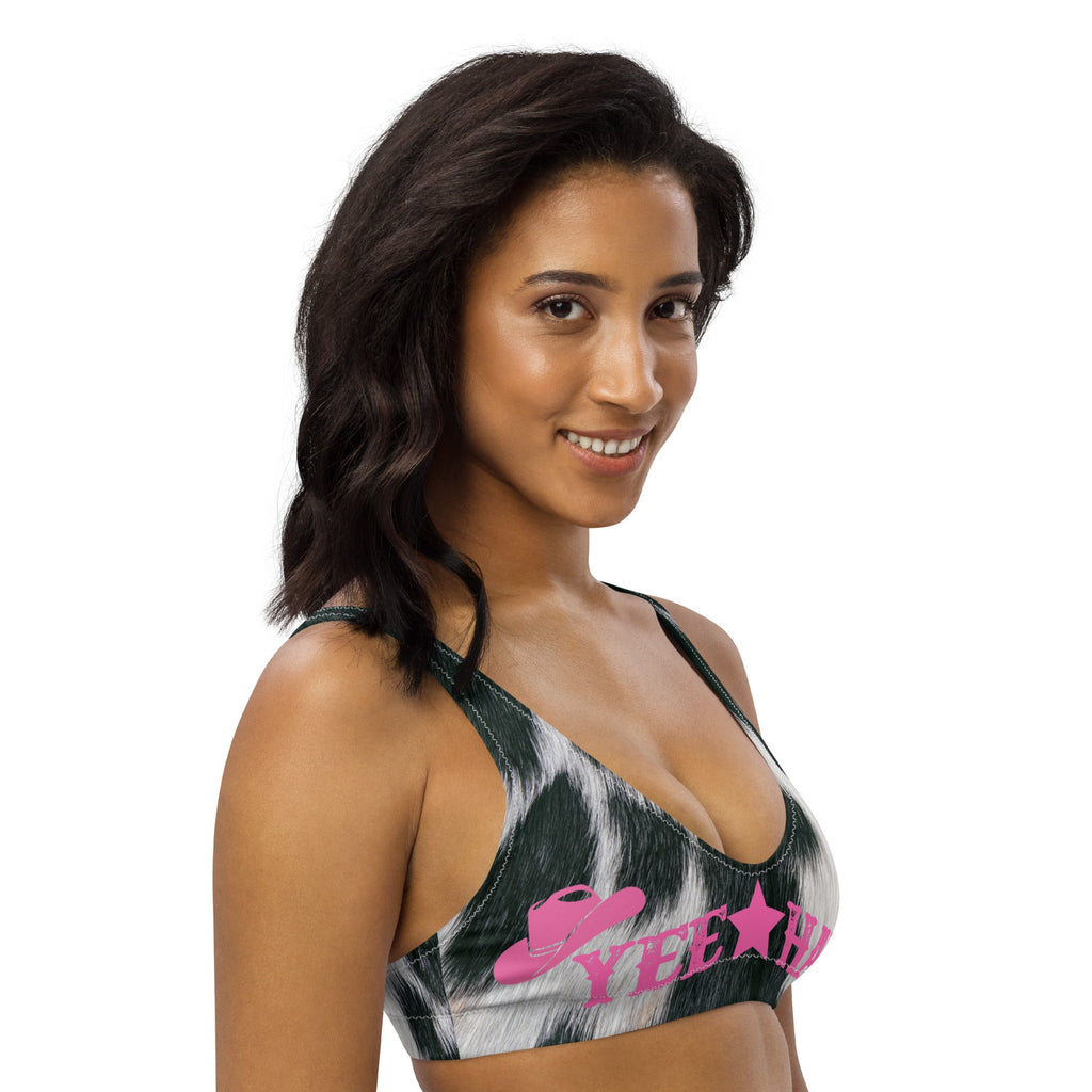 Baha Ranch Yeehaw Cow Print Bikini Top by Baha Ranch Western Wear - product image 6