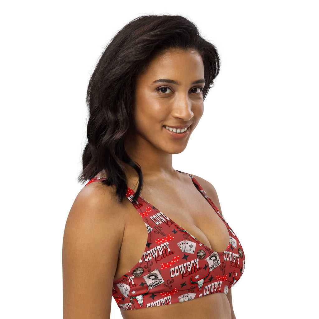 Baha Ranch Yeehaw Cowboy Killer Bikini Top by Baha Ranch Western Wear - product image 5