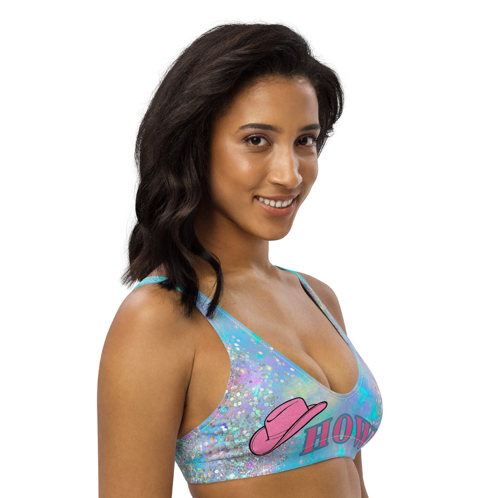 Baha Ranch Yeehaw Howdy Opal Glitter Bikini Top by Baha Ranch Western Wear - product image 6