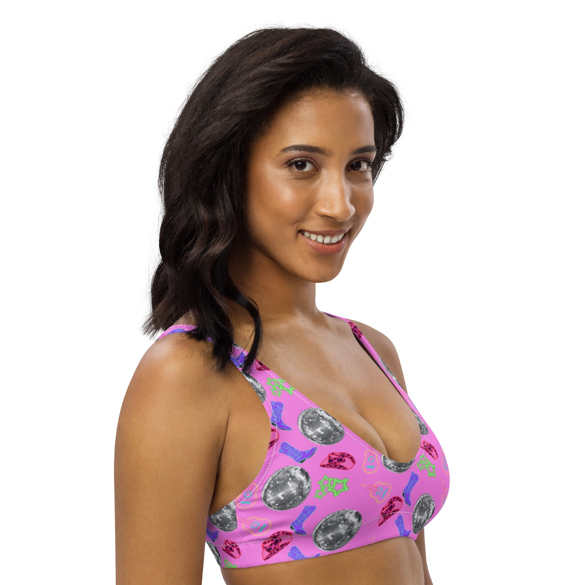 Baha Ranch Yeehaw Disco Cowgirl Bikini Top by Baha Ranch Western Wear - product image 3