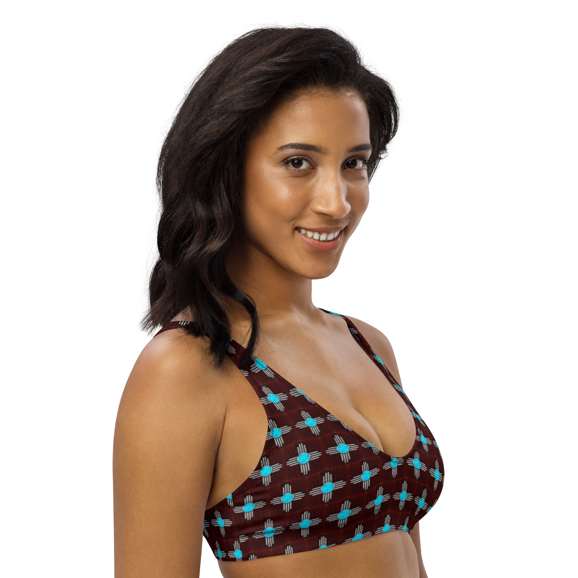 Baha Ranch Yeehaw Turquoise Zia Bikini Top by Baha Ranch Western Wear - product image 3