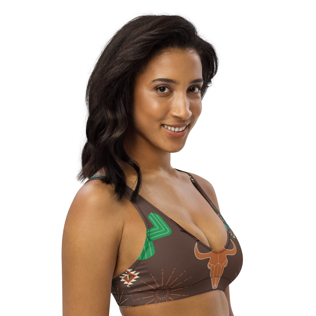 Baha Ranch Yeehaw Bullhead Cactus Bikini Top by Baha Ranch Western Wear - product image 3