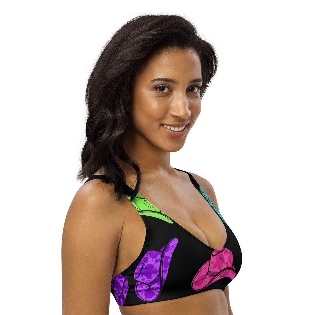 Baha Ranch Yeehaw All Neon Hat Bikini Top by Baha Ranch Western Wear - product image 3