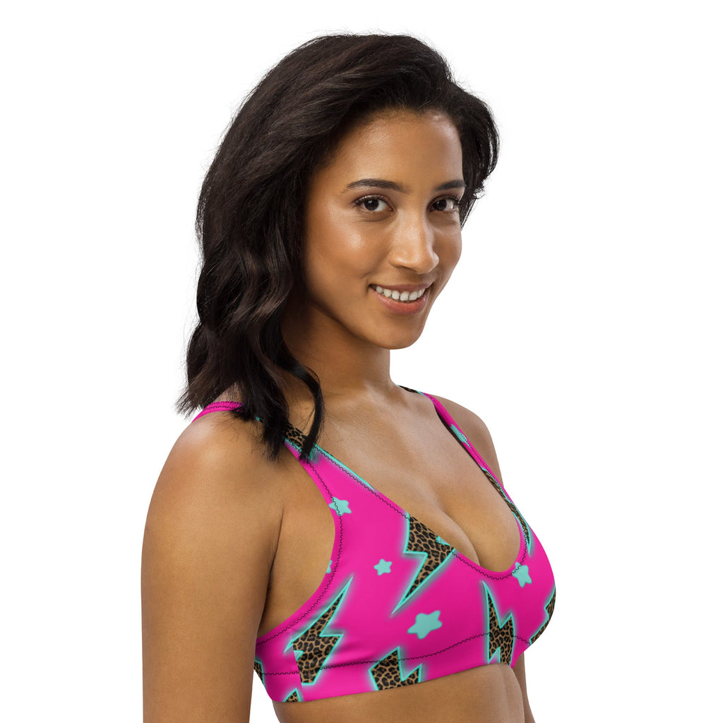 Baha Ranch Yeehaw Leopard Lightning Bikini Top by Baha Ranch Western Wear - product image 3