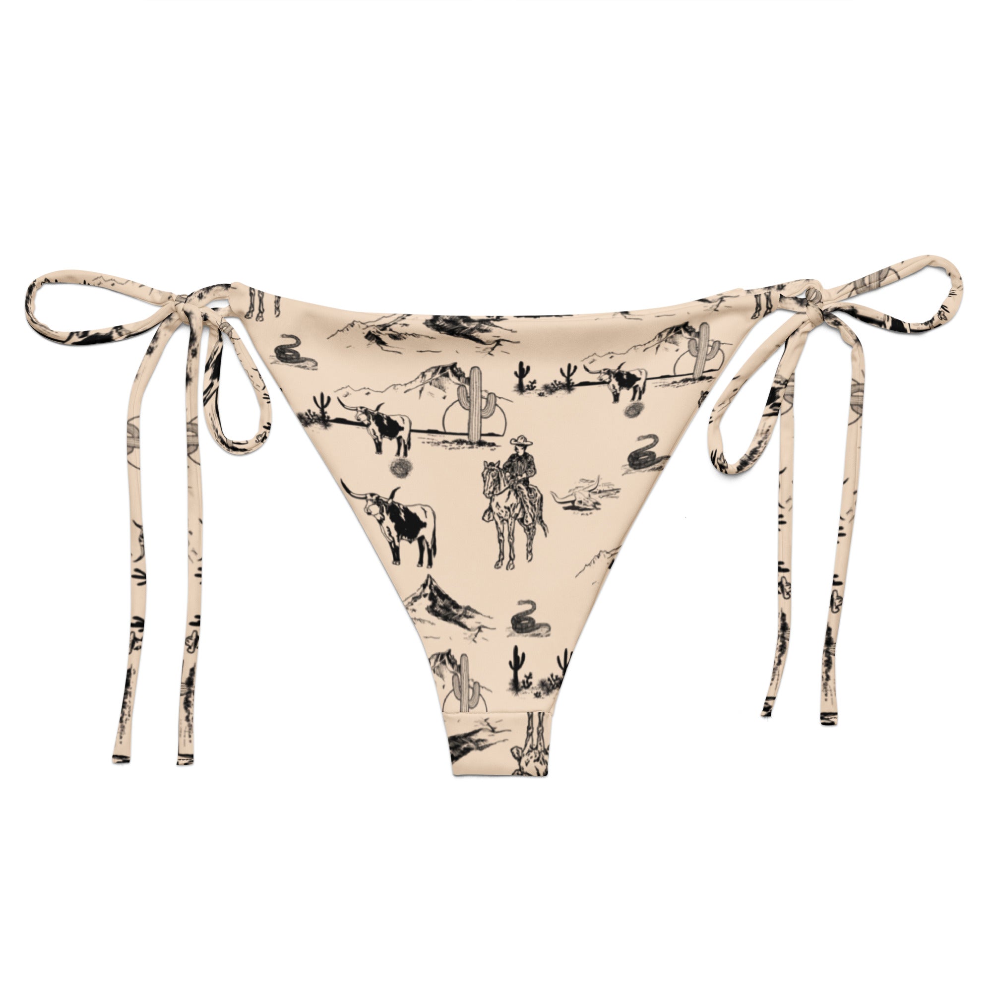 Baha Ranch Yeehaw Cowboy Ranch String Bikini Bottom by Baha Ranch Western Wear - product image 5