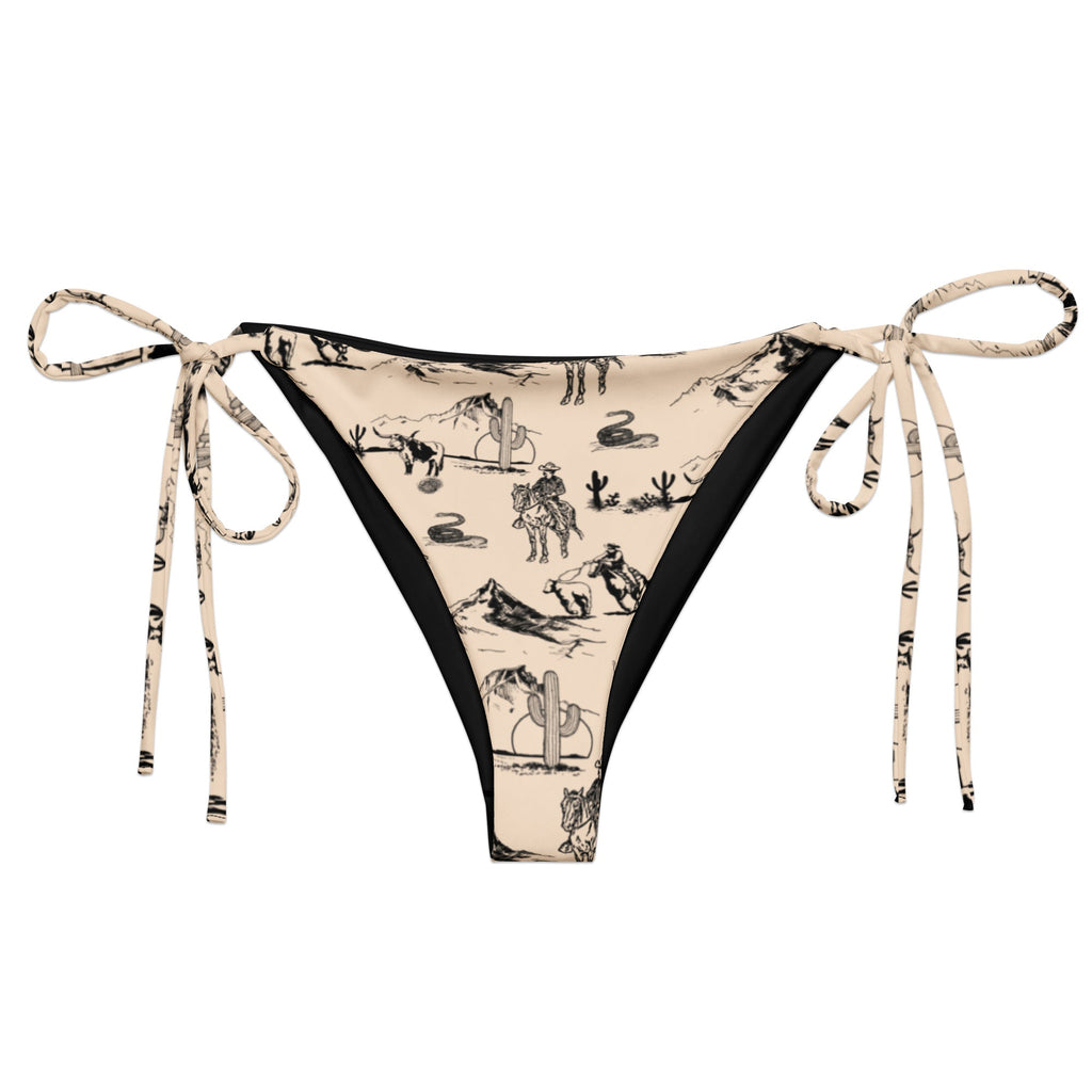 Baha Ranch Yeehaw Cowboy Ranch String Bikini Bottom by Baha Ranch Western Wear