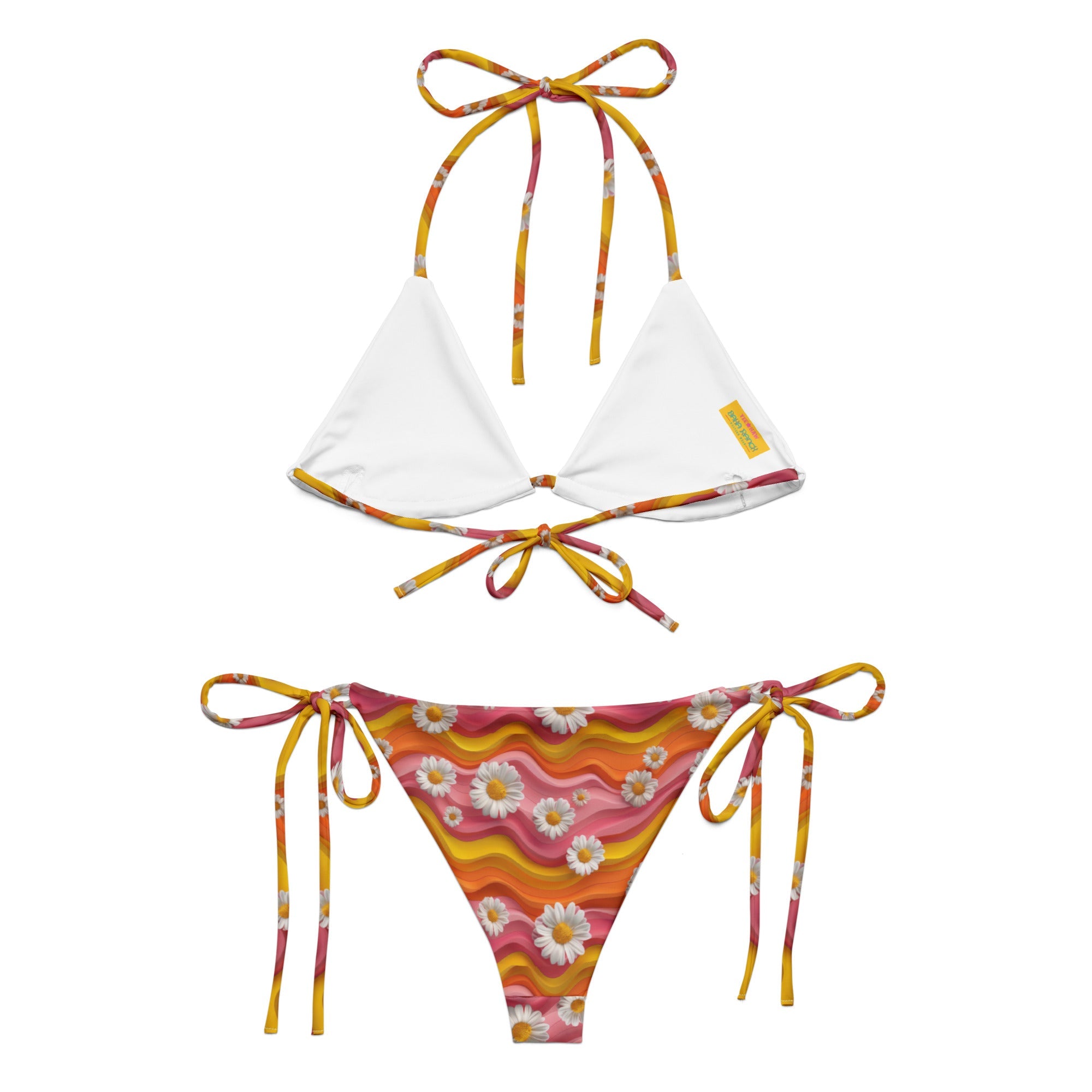 Baha Ranch Yeehaw Groovy Floral String Bikini by Baha Ranch Western Wear - product image 4