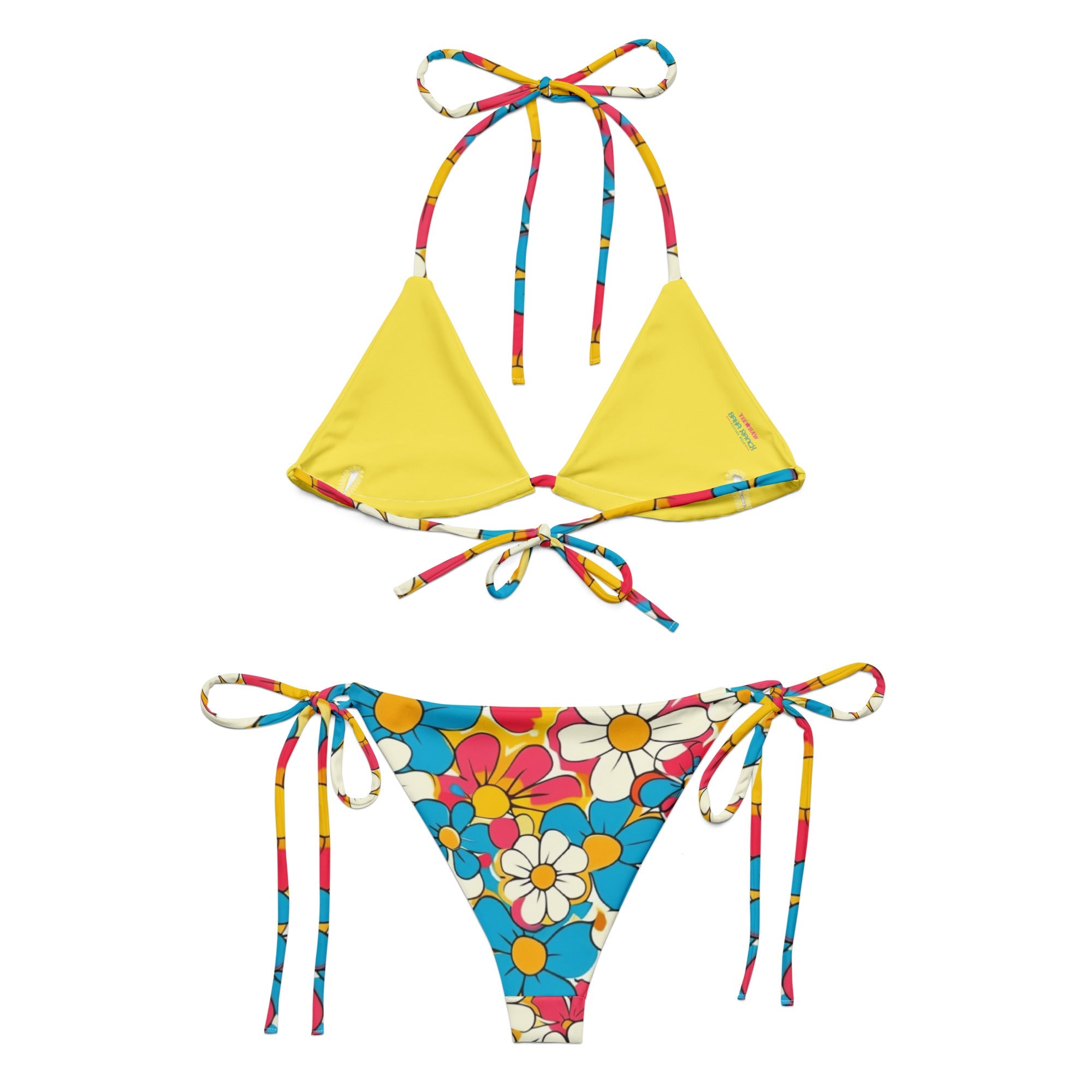 Baha Ranch Yeehaw Flower Child Retro String Bikini by Baha Ranch Western Wear - product image 4