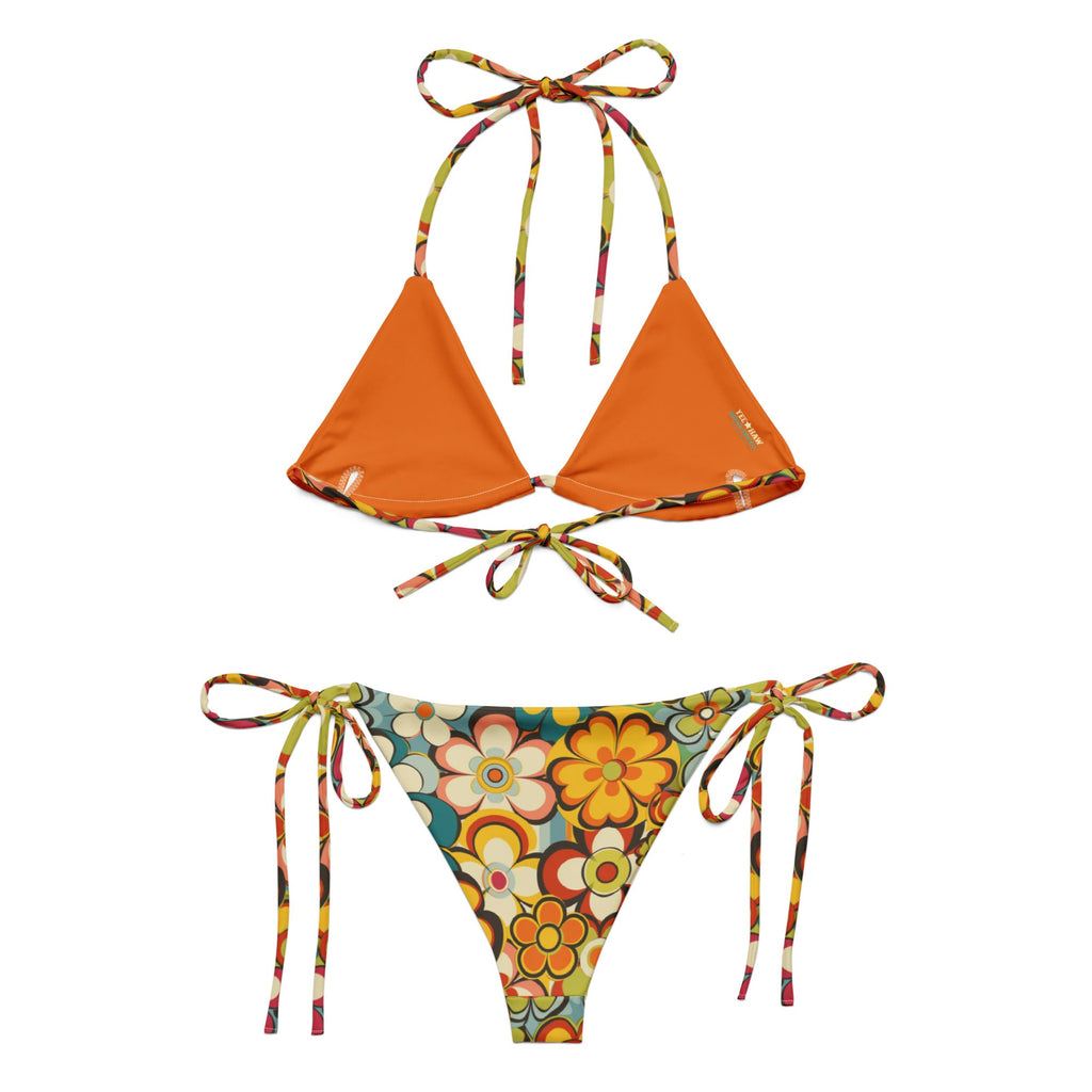 Baha Ranch Yeehaw Woodstock Retro Floral String Bikini by Baha Ranch Western Wear - product image 4