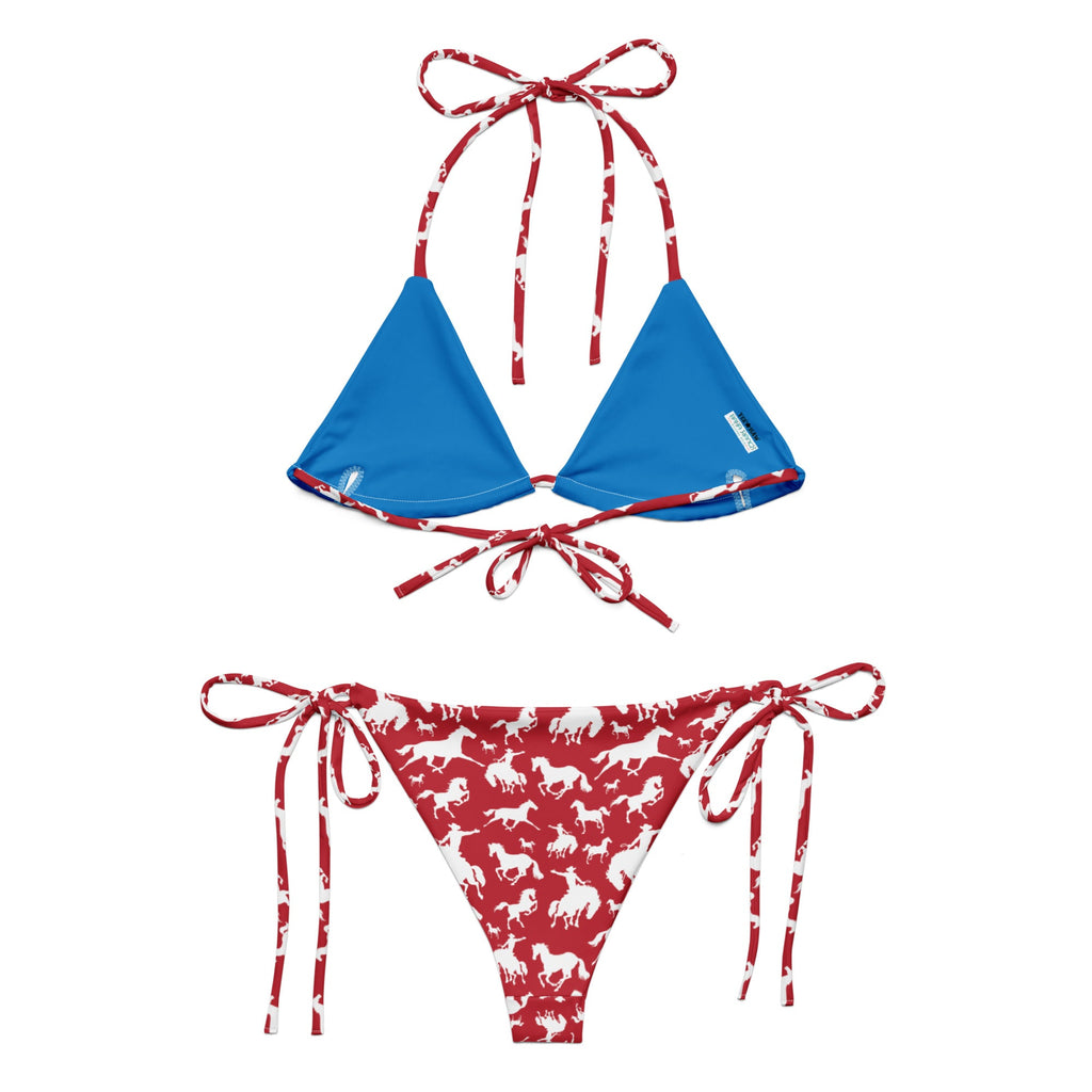 Baha Ranch Yeehaw Red Rodeo Cowboy String Bikini by Baha Ranch Western Wear - product image 4