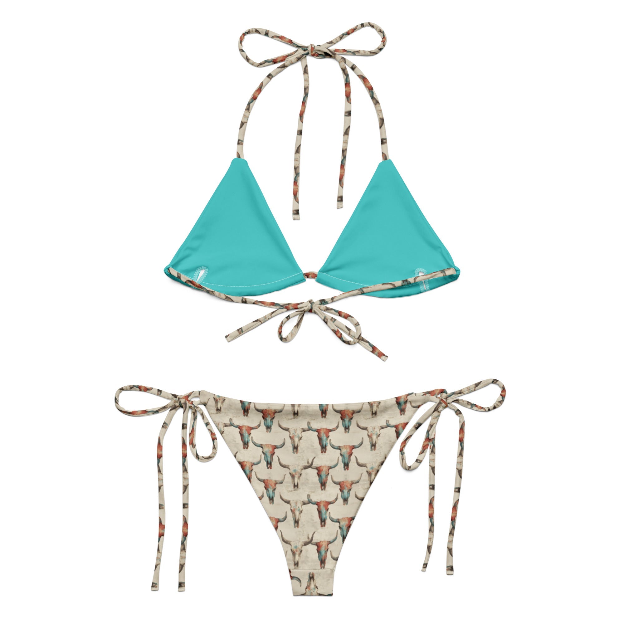 Baha Ranch Yeehaw Bullhead Skulls String Bikini by Baha Ranch Western Wear - product image 3