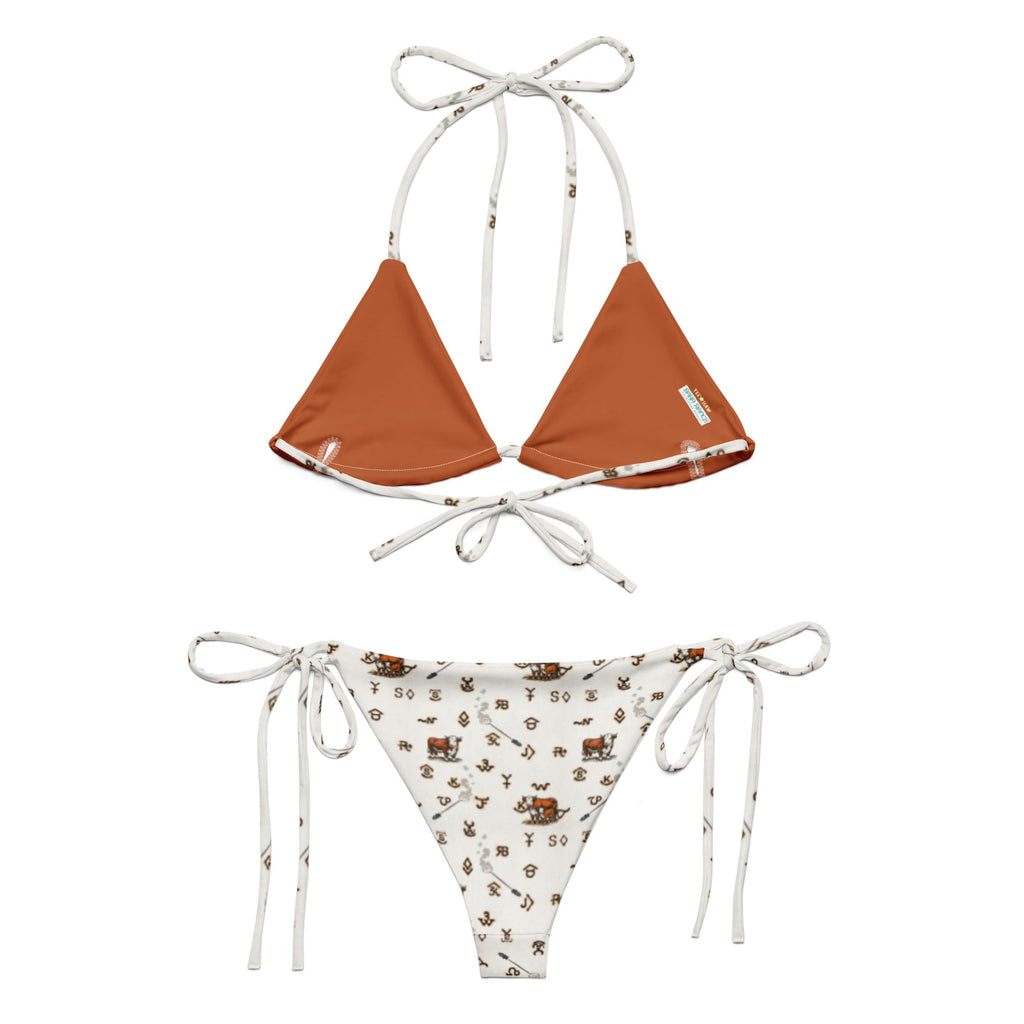 Baha Ranch Yeehaw Hereford Brands String Bikini by Baha Ranch Western Wear - product image 4