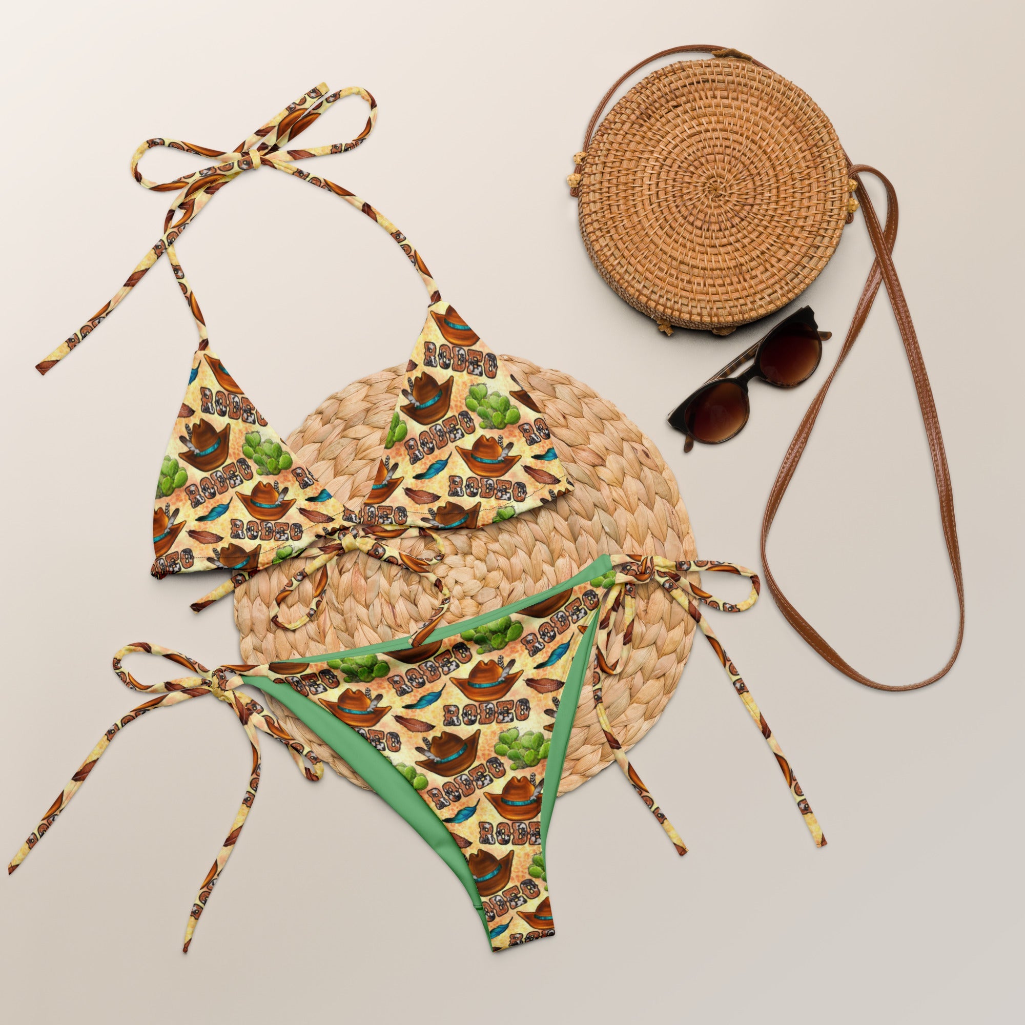 Baha Ranch Yeehaw Rodeo Fever String Bikini by Baha Ranch Western Wear