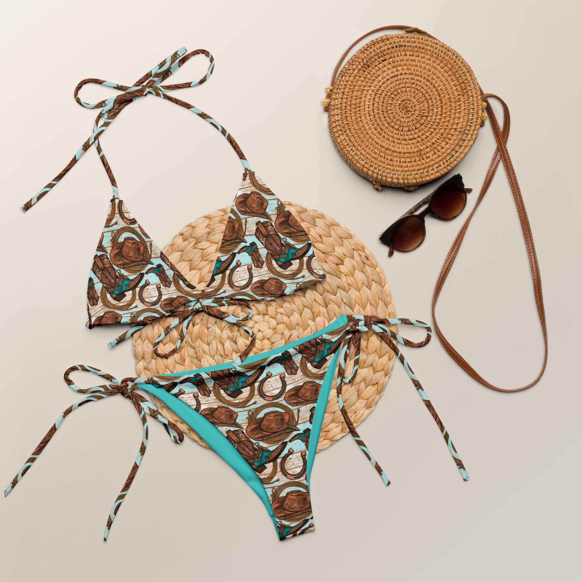 Baha Ranch Yeehaw Cowboy Up String Bikini by Baha Ranch Western Wear