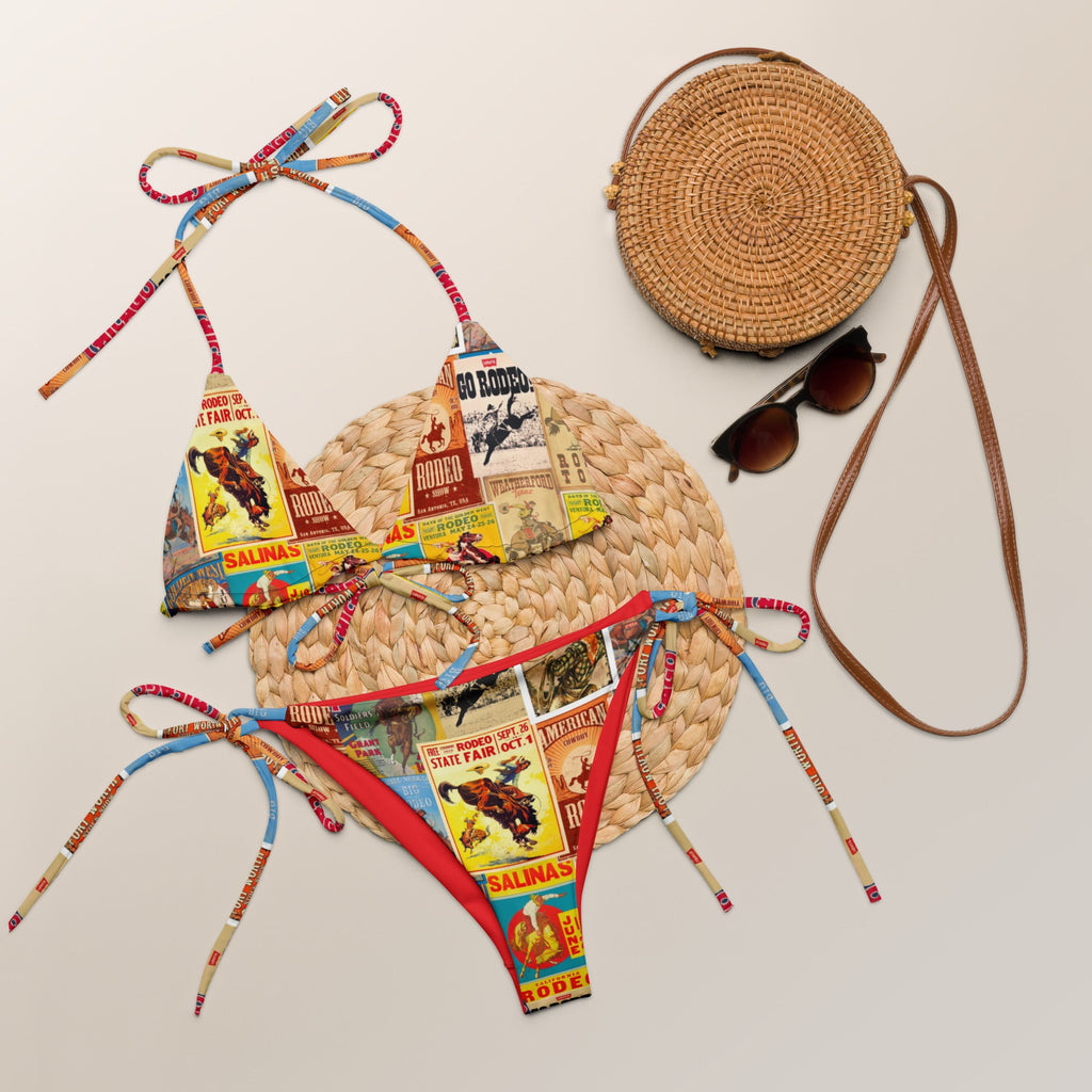 Baha Ranch Yeehaw Rodeo Poster String Bikini by Baha Ranch Western Wear