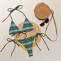 Baha Ranch Yeehaw Teal Aztec String Bikini by Baha Ranch Western Wear