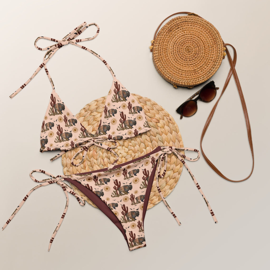 Baha Ranch Yeehaw Desert Bison String Bikini by Baha Ranch Western Wear