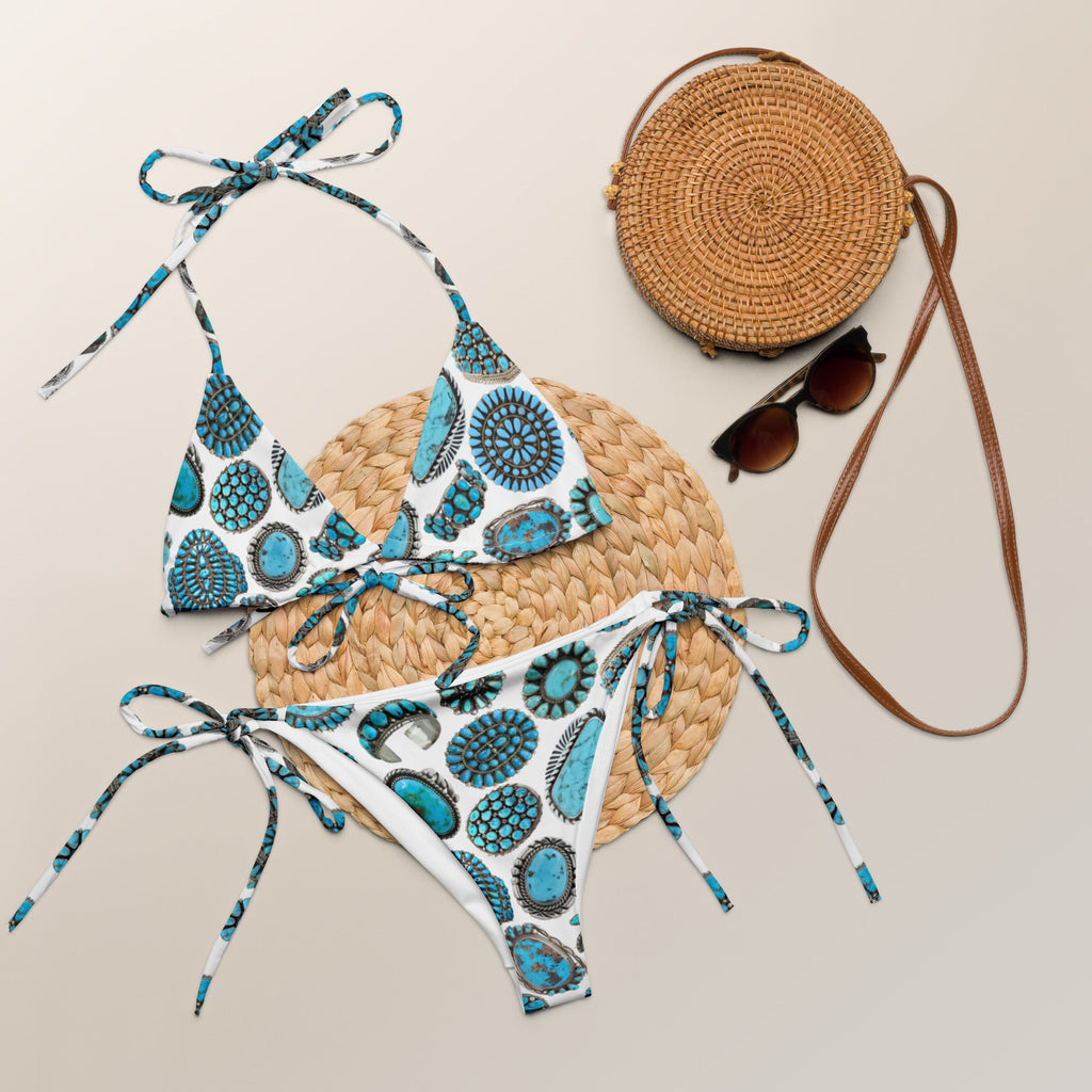 Baha Ranch Yeehaw Turquoise Crazy String Bikini by Baha Ranch Western Wear
