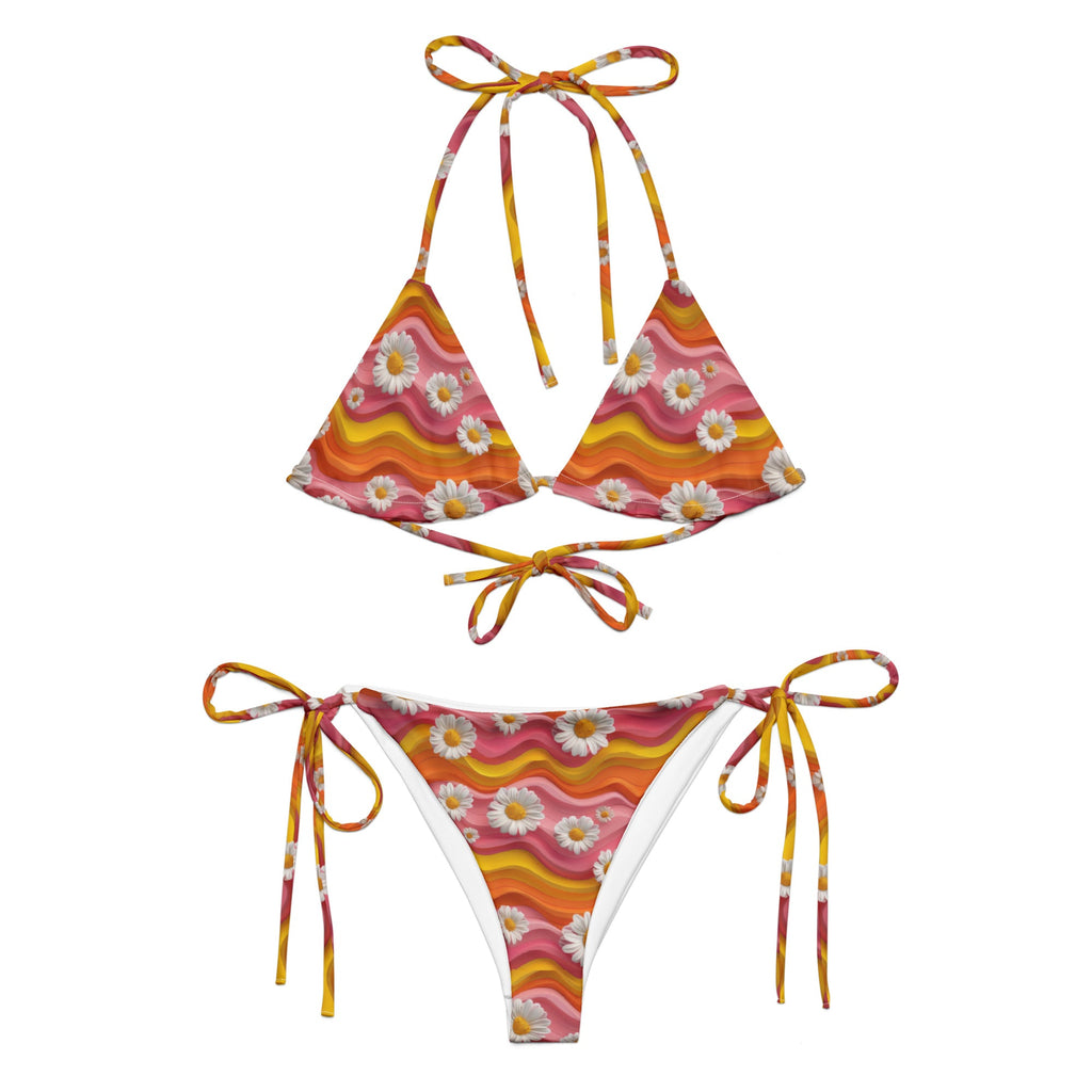 Baha Ranch Yeehaw Groovy Floral String Bikini by Baha Ranch Western Wear