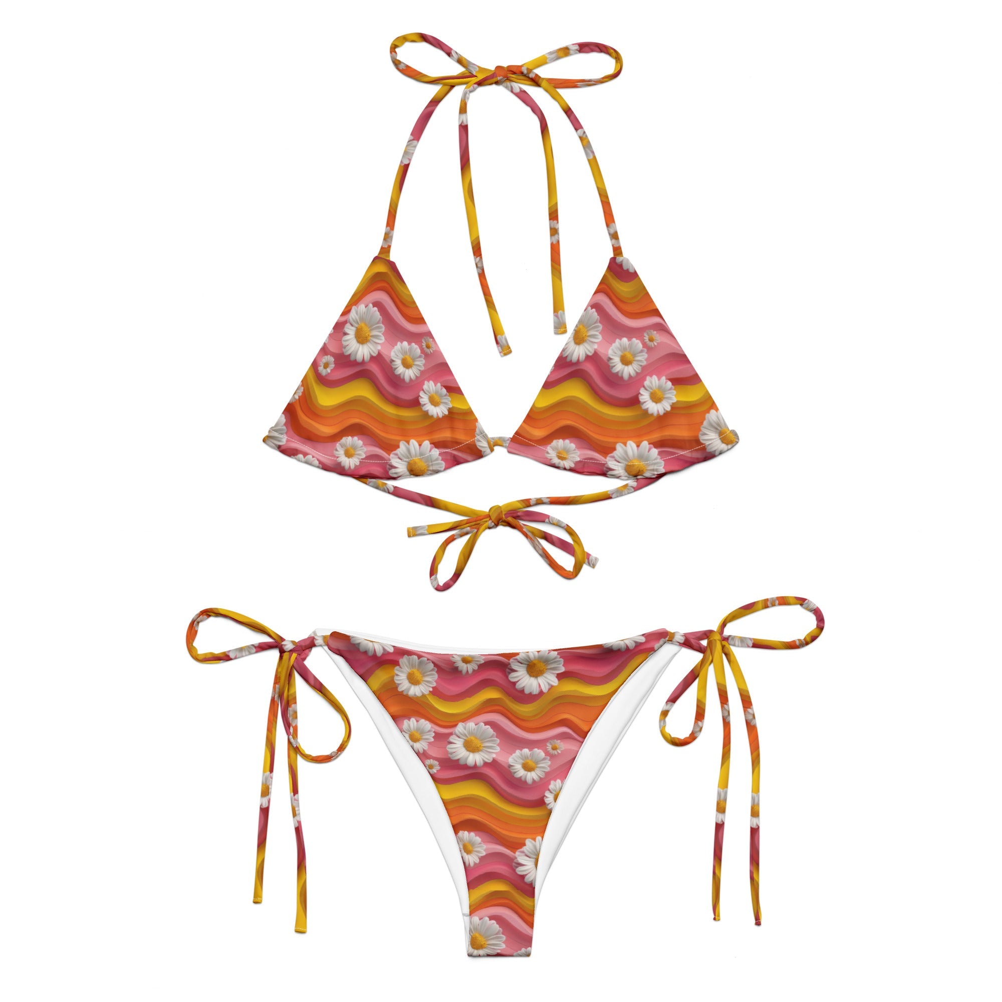 Baha Ranch Yeehaw Groovy Floral String Bikini by Baha Ranch Western Wear