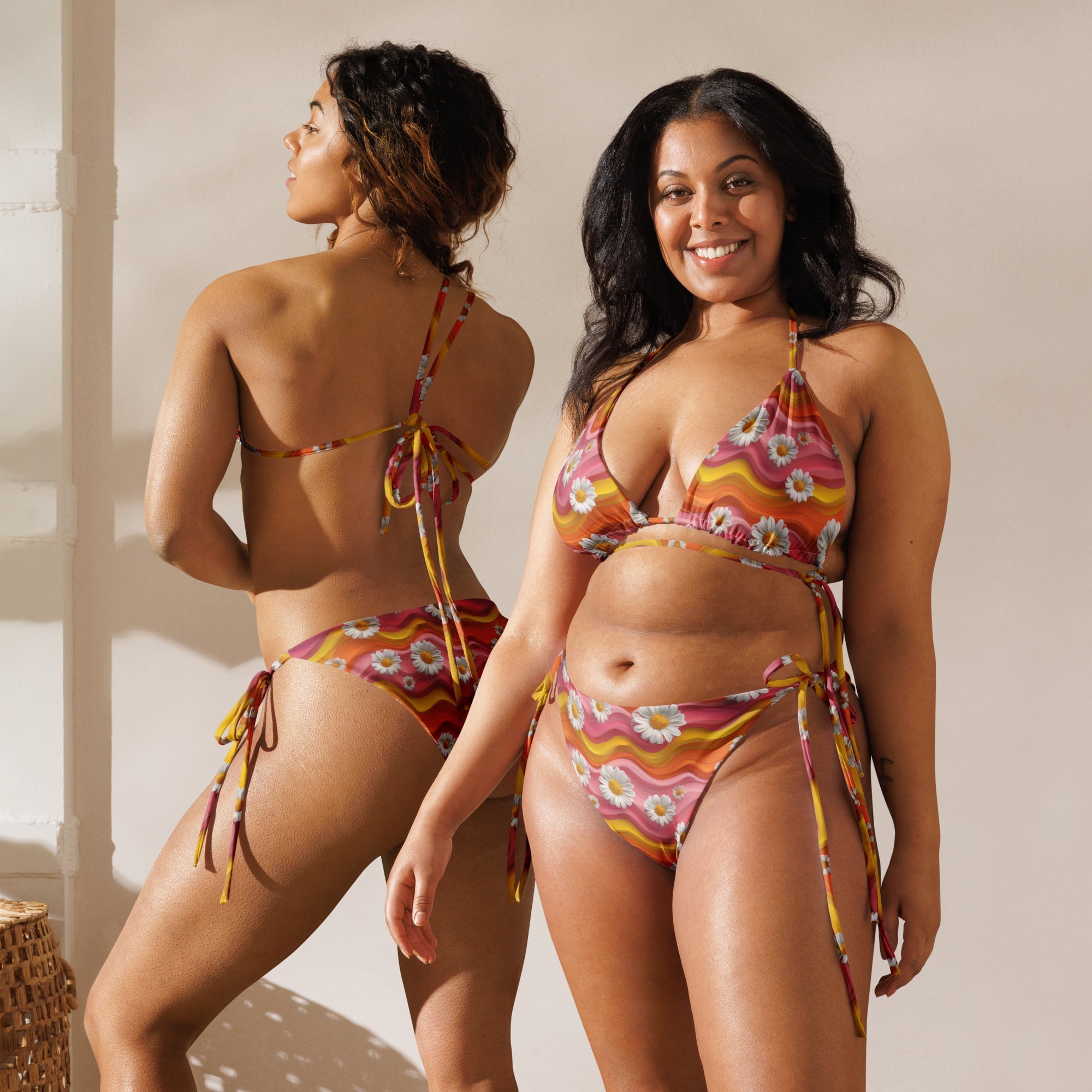 Baha Ranch Yeehaw Groovy Floral String Bikini by Baha Ranch Western Wear - product image 2