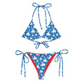 Baha Ranch Yeehaw Blue Rodeo Cowboy String Bikini by Baha Ranch Western Wear