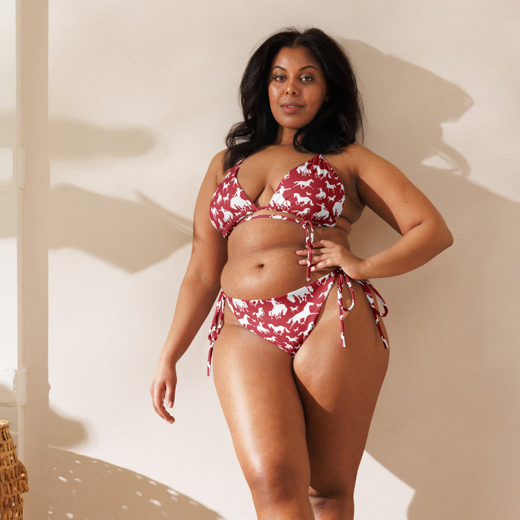 Baha Ranch Yeehaw Red Rodeo Cowboy String Bikini by Baha Ranch Western Wear - product image 2
