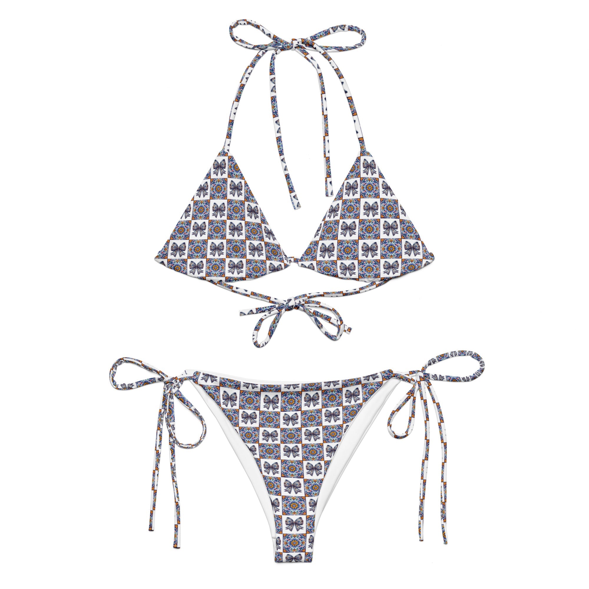 Baha Ranch Yeehaw Talavera Bow String Bikini by Baha Ranch Western Wear
