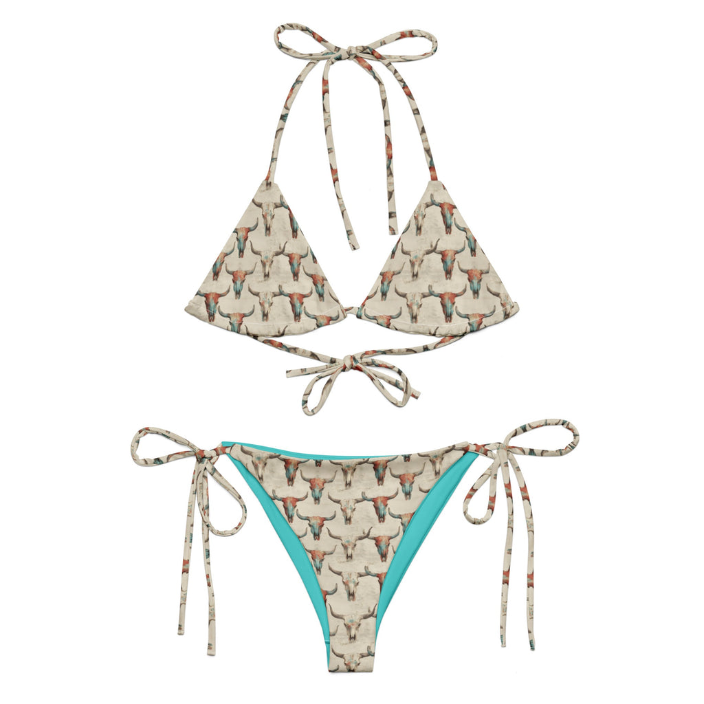 Baha Ranch Yeehaw Bullhead Skulls String Bikini by Baha Ranch Western Wear