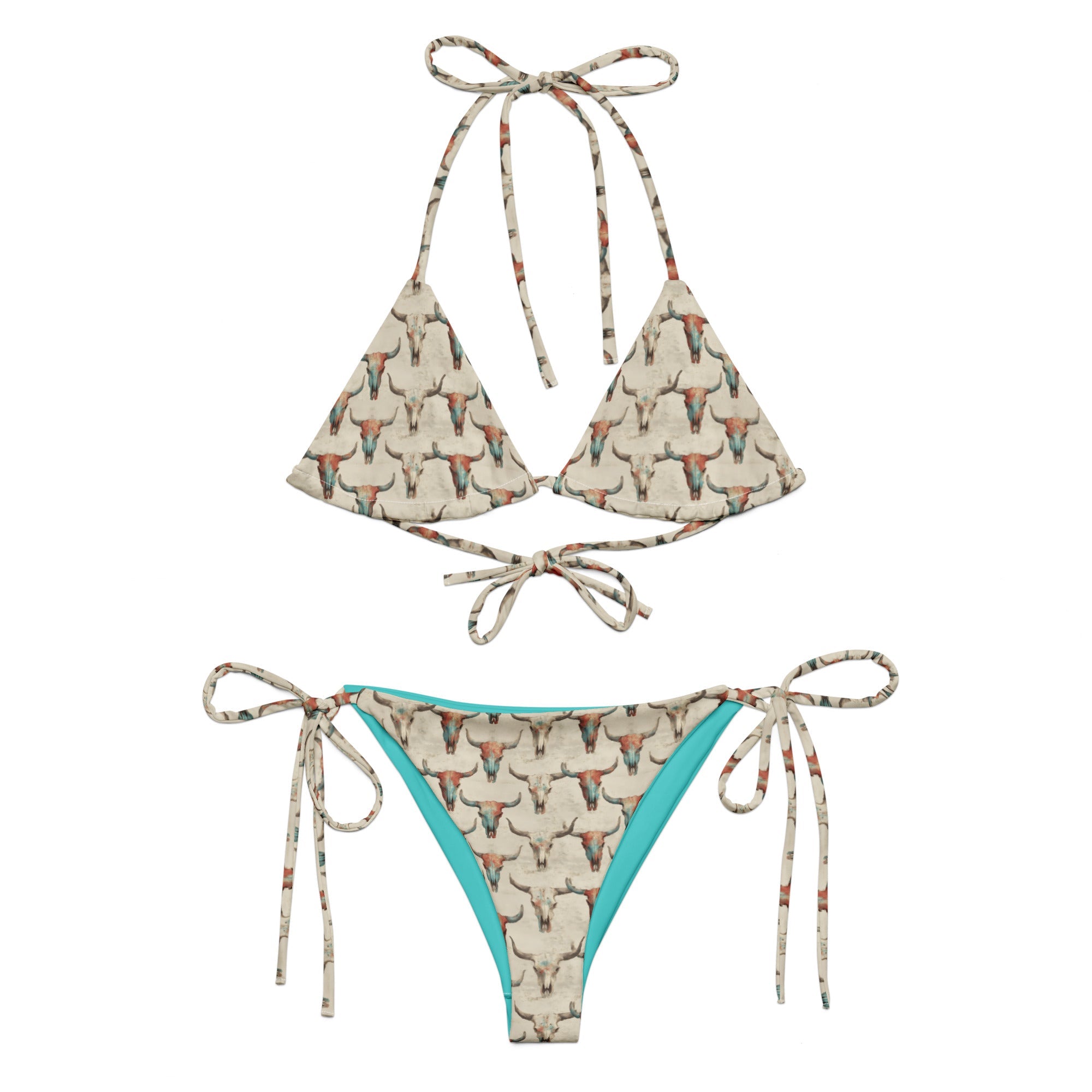 Baha Ranch Yeehaw Bullhead Skulls String Bikini by Baha Ranch Western Wear