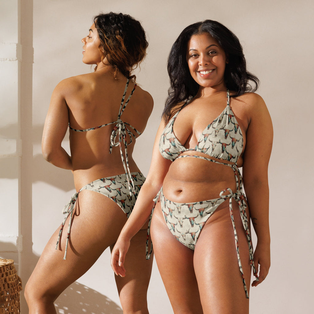 Baha Ranch Yeehaw Bullhead Skulls String Bikini by Baha Ranch Western Wear - product image 2
