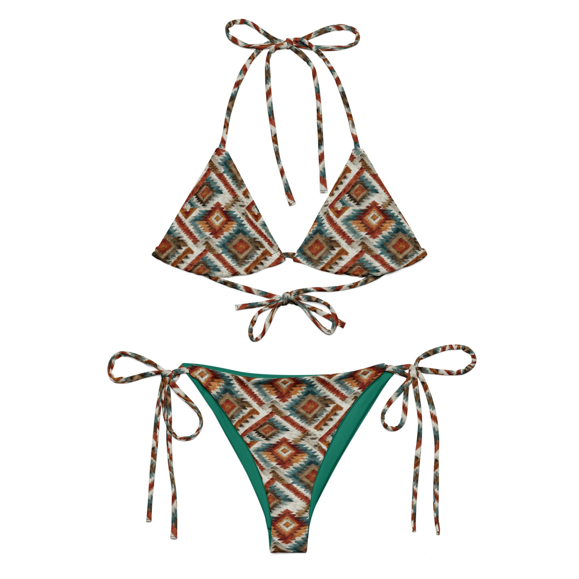 Baha Ranch Yeehaw Southwest Diamond String Bikini by Baha Ranch Western Wear