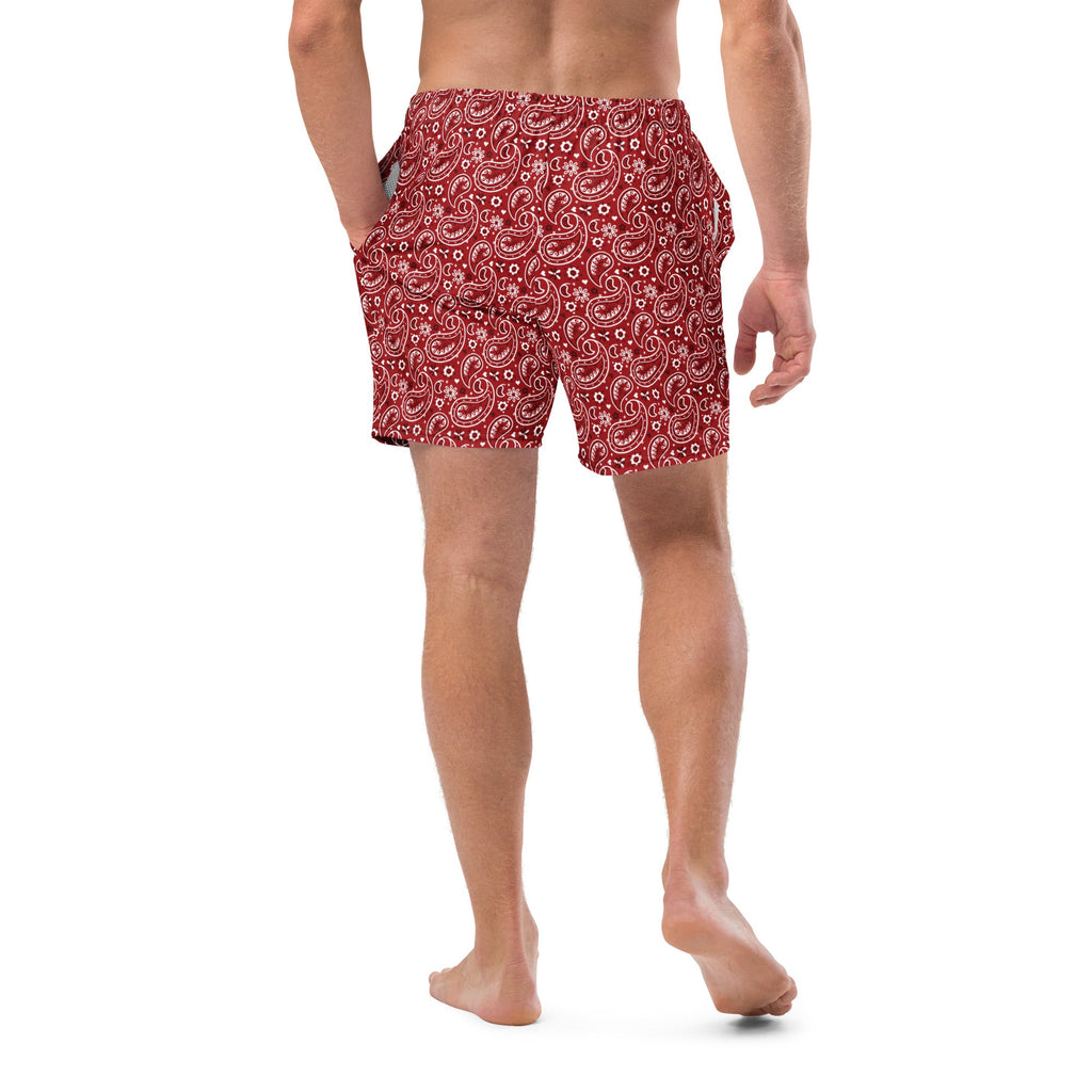 Baha Ranch Yeehaw Red Bandana Men's Swim Trunks by Baha Ranch Western Wear - product image 3