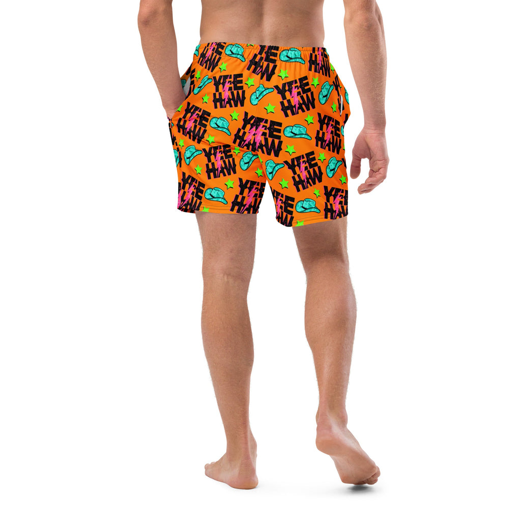 Baha Ranch Yeehaw Orange Men's Swim Trunks by Baha Ranch Western Wear - product image 3