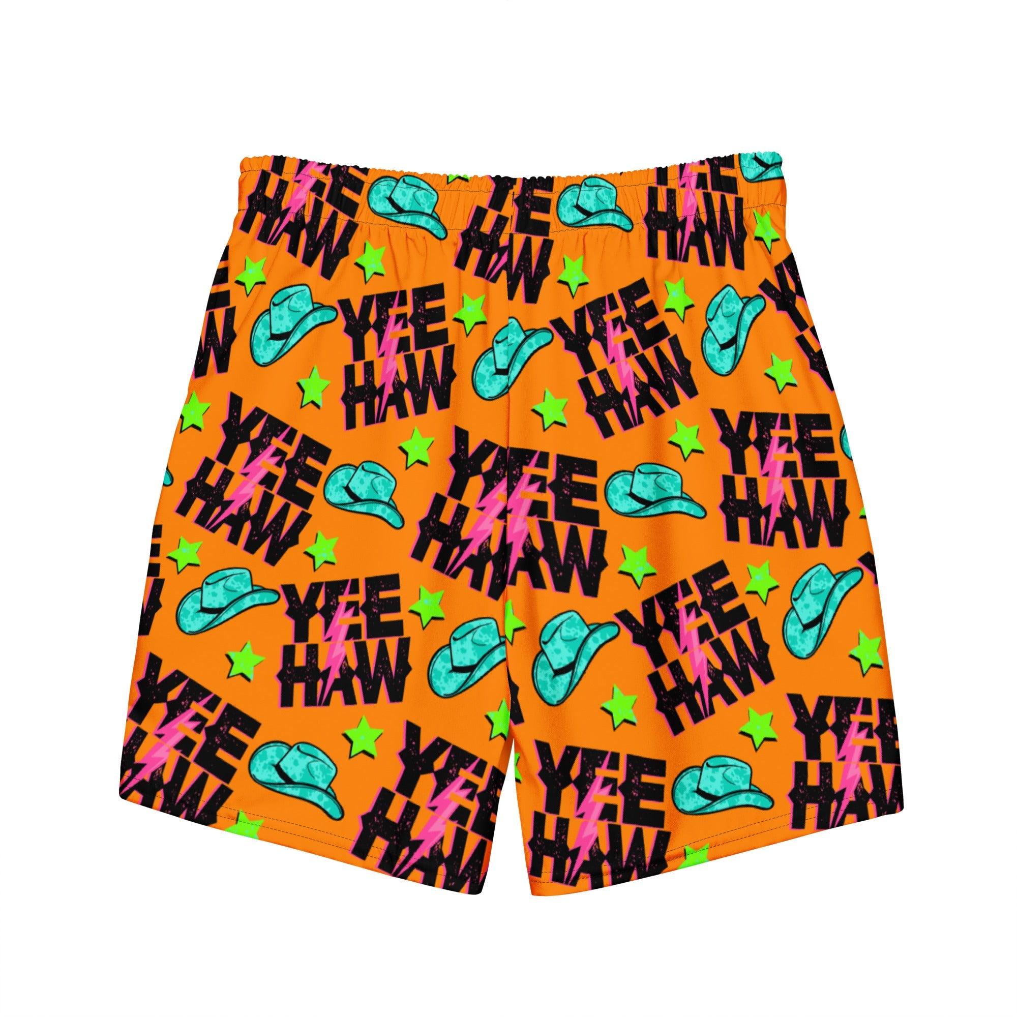 Baha Ranch Yeehaw Orange Men's Swim Trunks by Baha Ranch Western Wear - product image 4