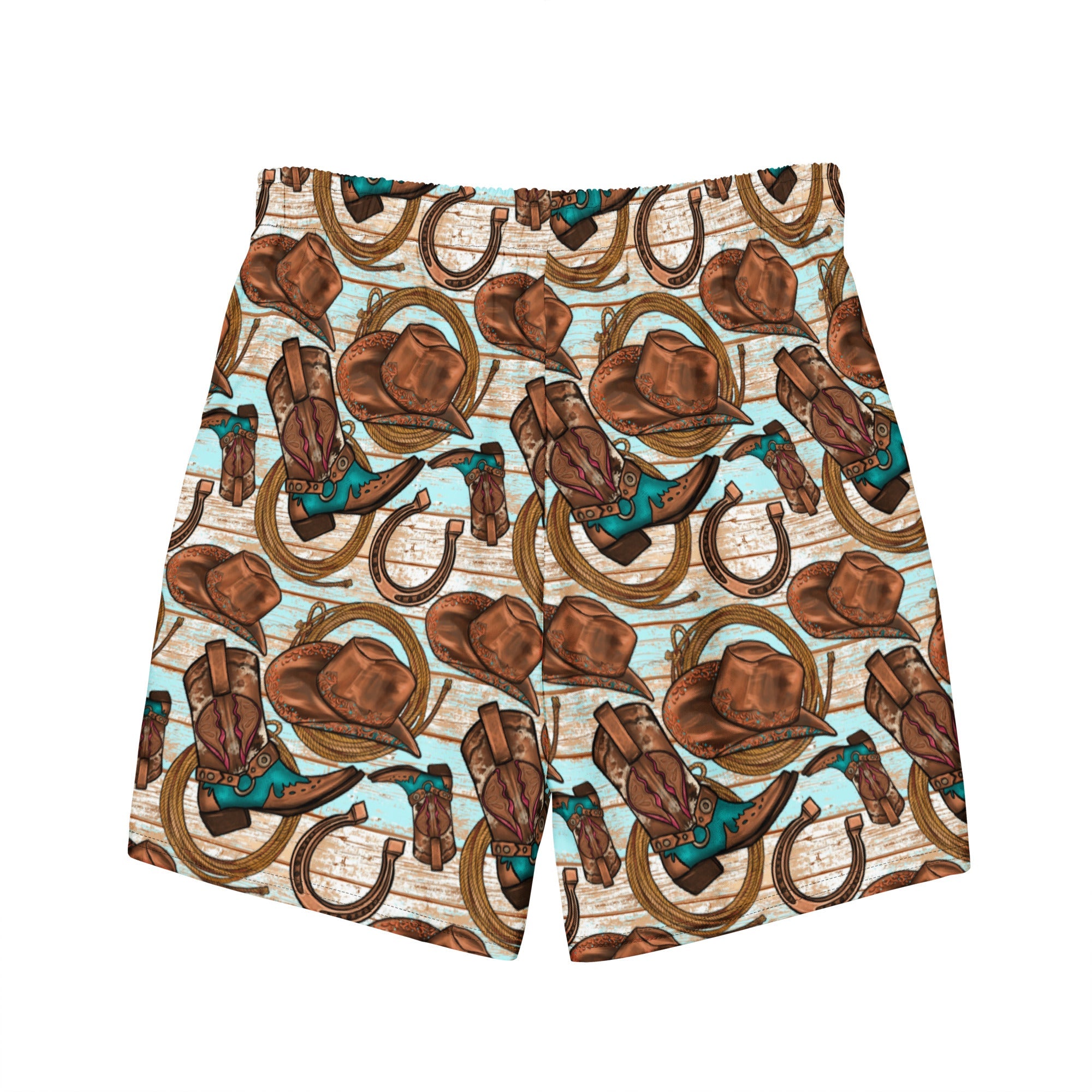 Baha Ranch Yeehaw Cowboy Up Men's Swim Trunks by Baha Ranch Western Wear - product image 4