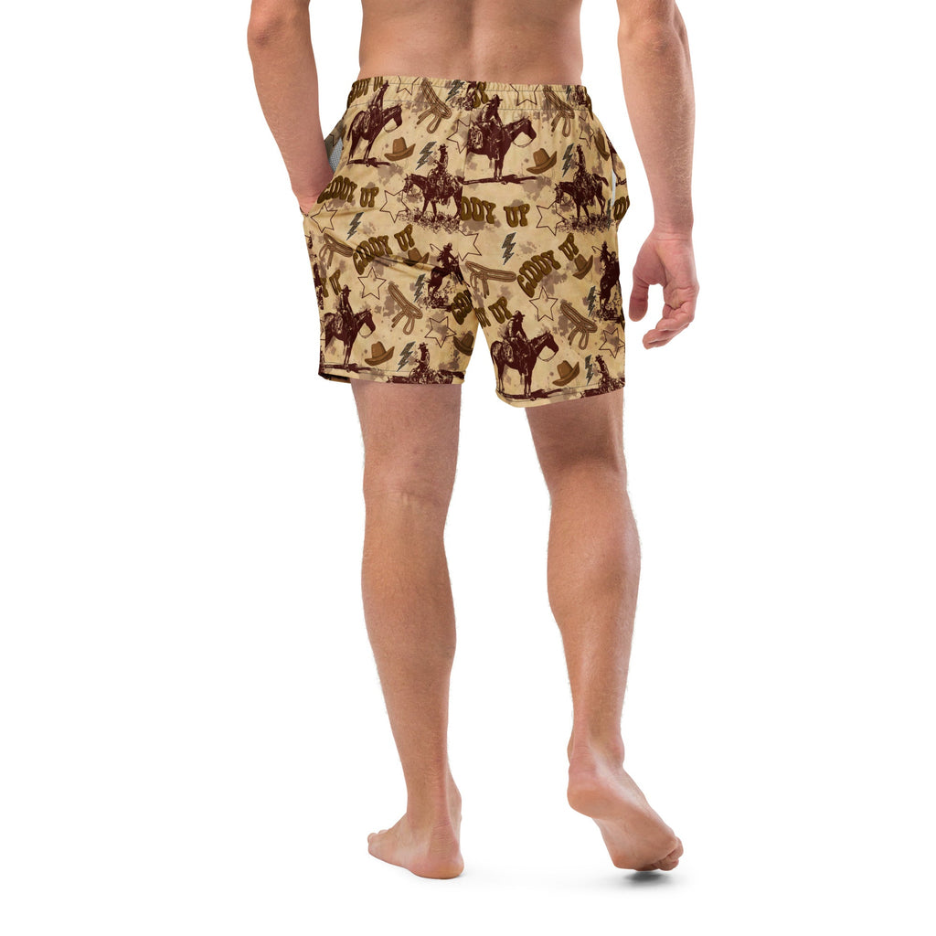 Baha Ranch Yeehaw Vintage Western Men's Swim Trunks by Baha Ranch Western Wear - product image 4