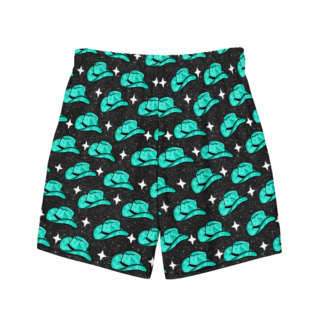 Baha Ranch Yeehaw Turquoise Hat Men's Swim Trunks by Baha Ranch Western Wear - product image 5