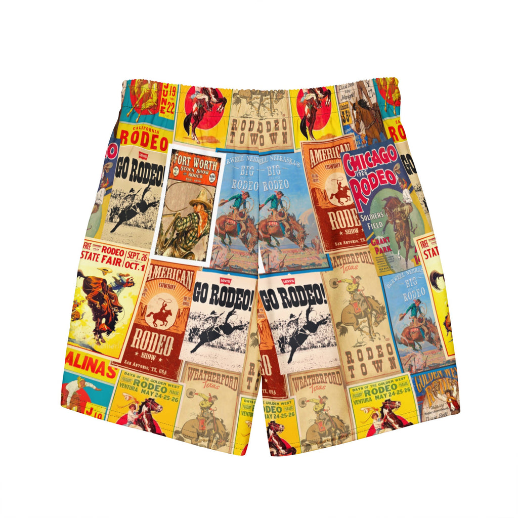 Baha Ranch Yeehaw Rodeo Poster Men's Swim Trunks by Baha Ranch Western Wear - product image 5
