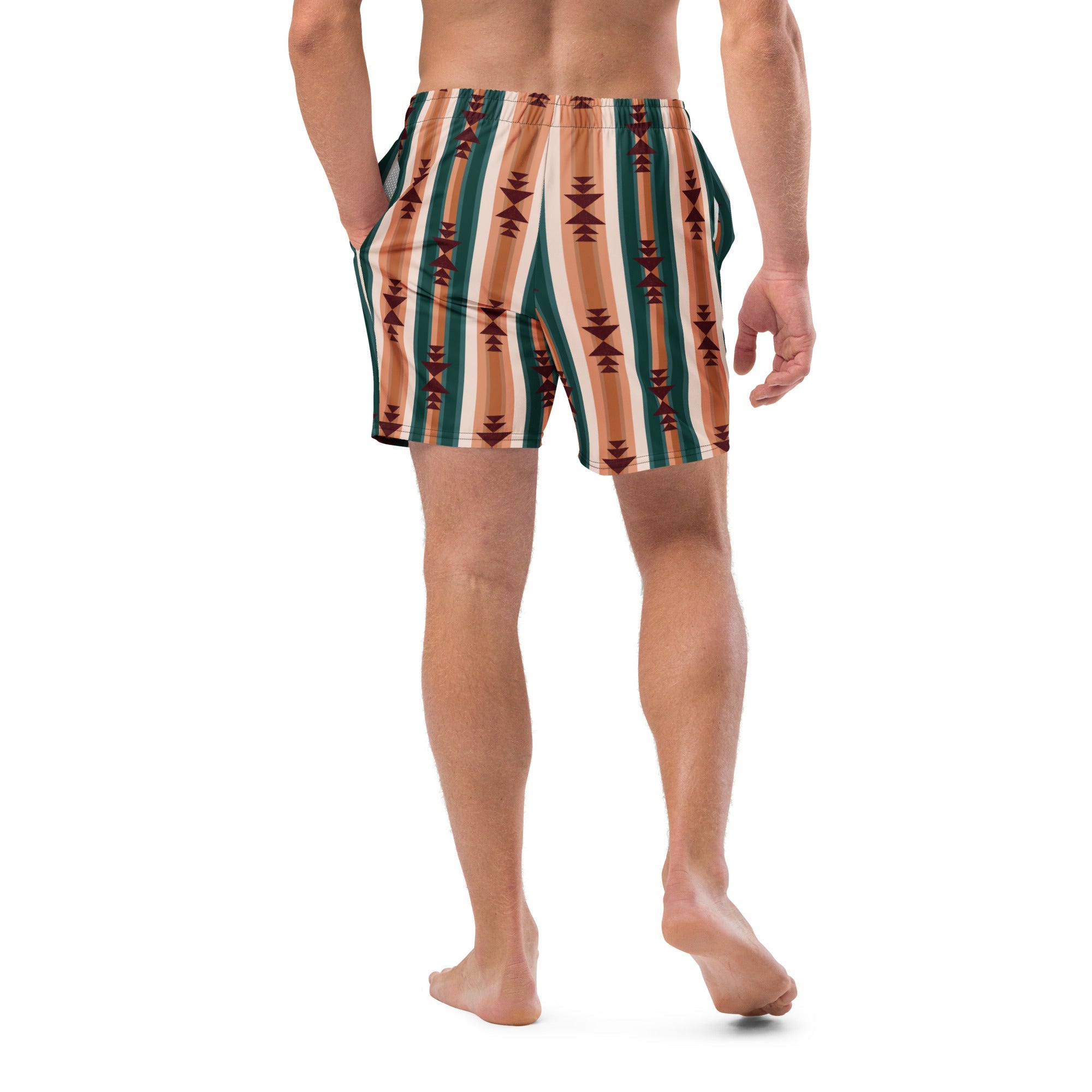 Baha Ranch Yeehaw Cocoa Aztec Men's Swim Trunks by Baha Ranch Western Wear - product image 4