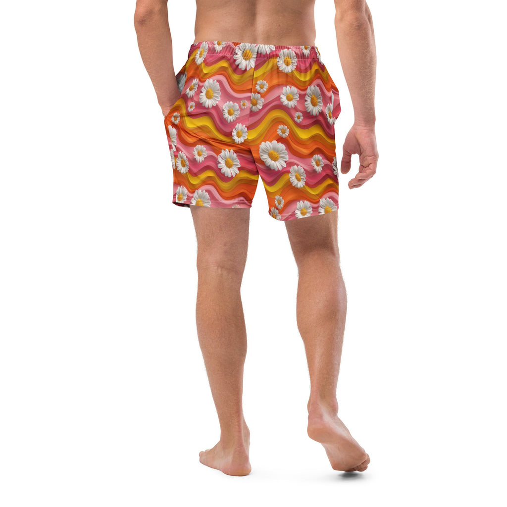 Baha Ranch Yeehaw Groovy Floral Men's Swim Trunks by Baha Ranch Western Wear - product image 2
